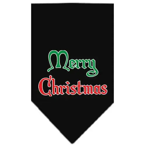 Merry-Christmas-Screen-Print-Bandana-Black-Small-GreatEagleInc-319827888