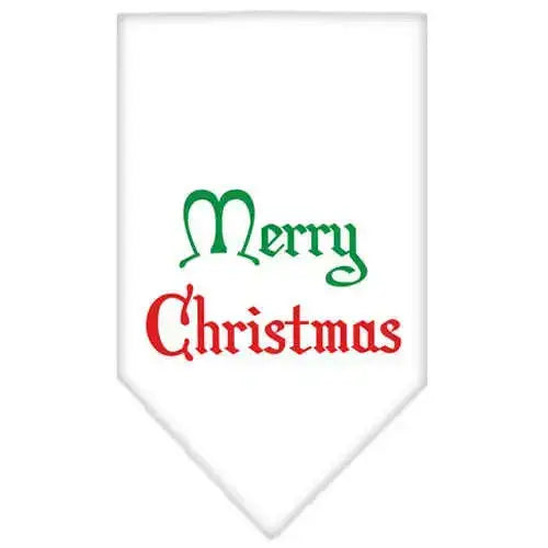 Merry-Christmas-Screen-Print-Bandana-White-Large-GreatEagleInc-319828042