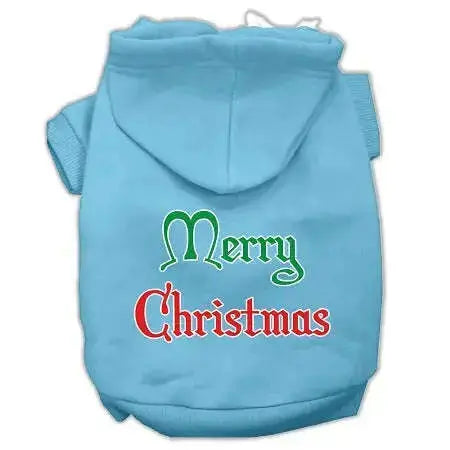 Merry-Christmas-Screen-Print-Pet-Hoodies-Baby-Blue-Size-Xxl-GreatEagleInc-319367798