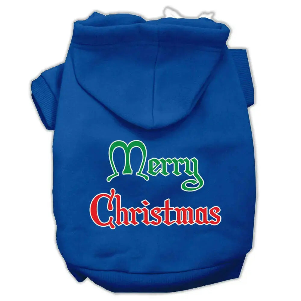 Merry-Christmas-Screen-Print-Pet-Hoodies-Blue-Size-Xs-GreatEagleInc-319368534