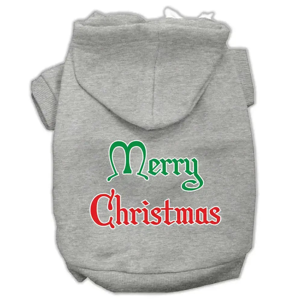 Merry-Christmas-Screen-Print-Pet-Hoodies-Grey-Size-Xxxl-GreatEagleInc-318709330
