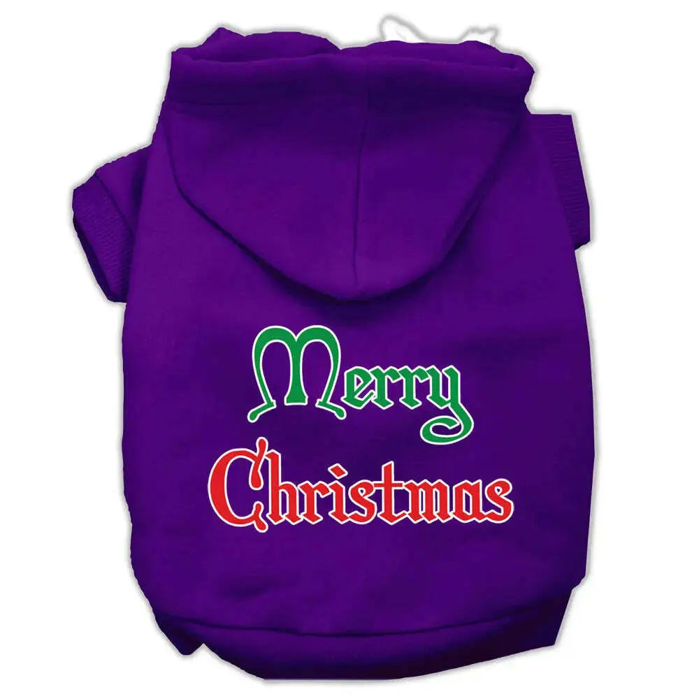 Merry-Christmas-Screen-Print-Pet-Hoodies-Purple-Size-Xxl-GreatEagleInc-319367042