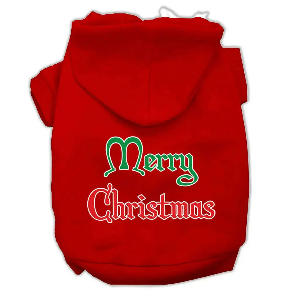 Merry-Christmas-Screen-Print-Pet-Hoodies-Red-Size-Med-GreatEagleInc-319370799