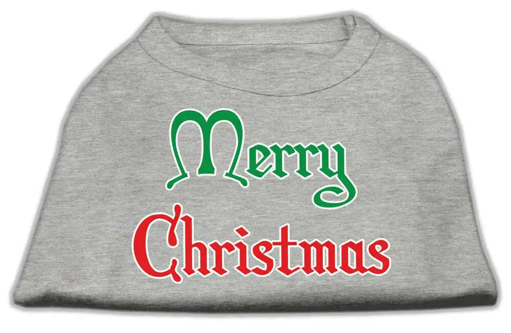 Merry-Christmas-Screen-Print-Shirt-Grey-Xxl-GreatEagleInc-333667110