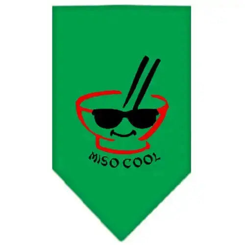Miso-Cool-Screen-Print-Bandana-Emerald-Green-Large-GreatEagleInc-318946389