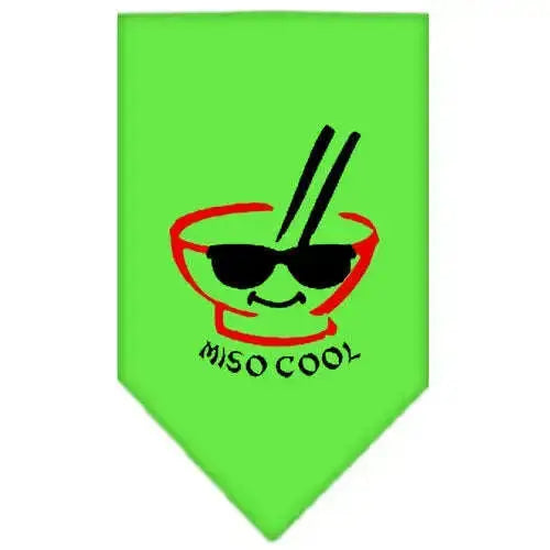 Miso-Cool-Screen-Print-Bandana-Lime-Green-Large-GreatEagleInc-318946595