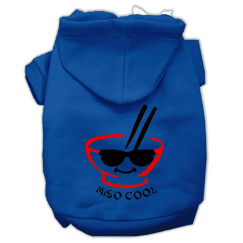 Miso-Cool-Screen-Print-Pet-Hoodies-Blue-Size-Lg-GreatEagleInc-333840584