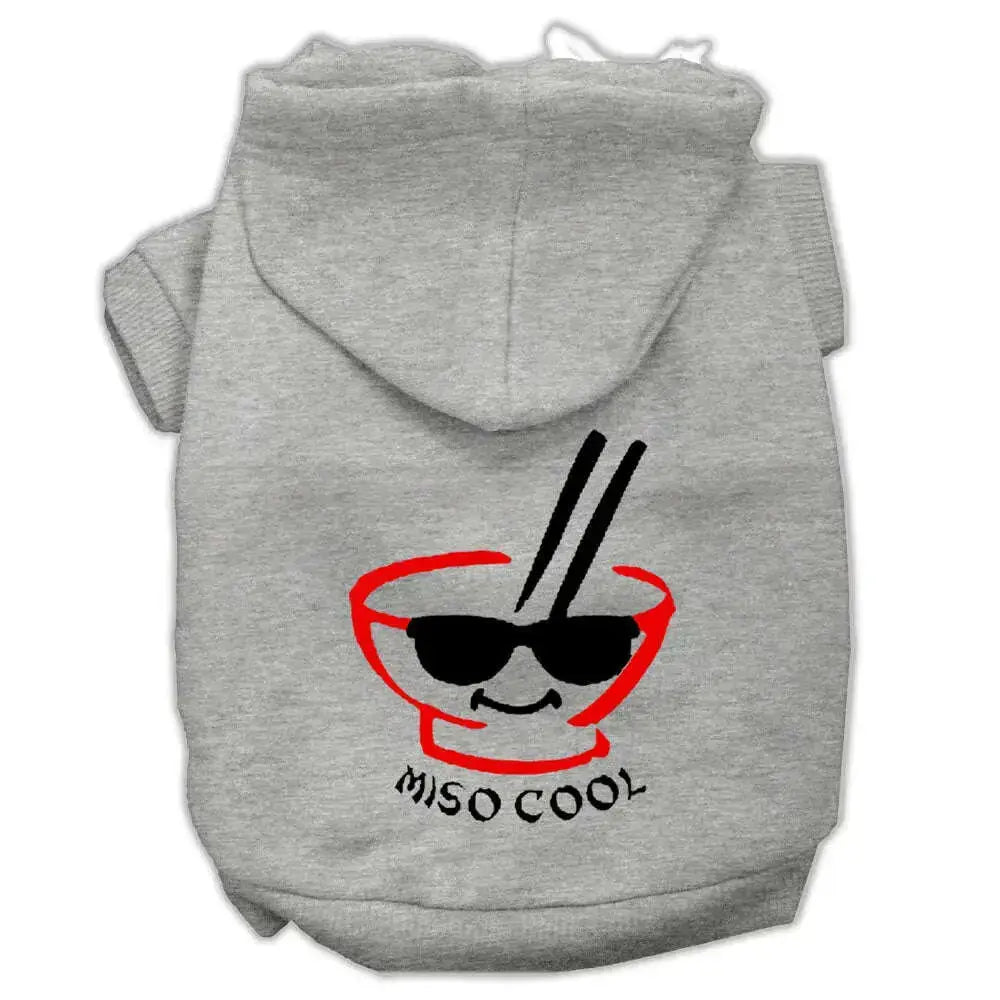 Miso-Cool-Screen-Print-Pet-Hoodies-Grey-Size-Xl-GreatEagleInc-319021318