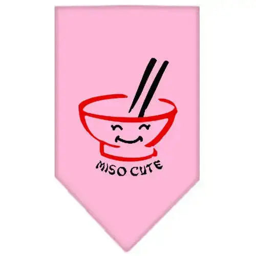 Miso-Cute-Screen-Print-Bandana-Light-Pink-Small-GreatEagleInc-319157867