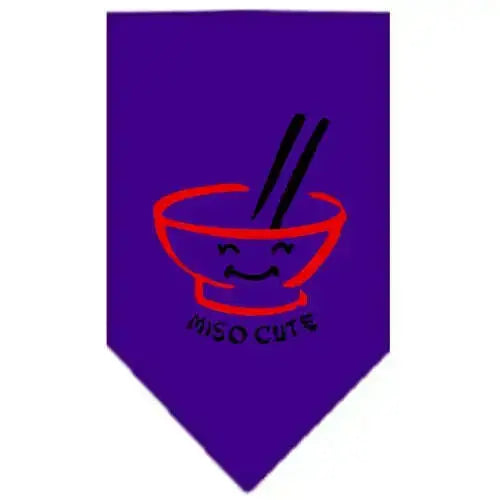 Miso-Cute-Screen-Print-Bandana-Purple-Large-GreatEagleInc-319158724