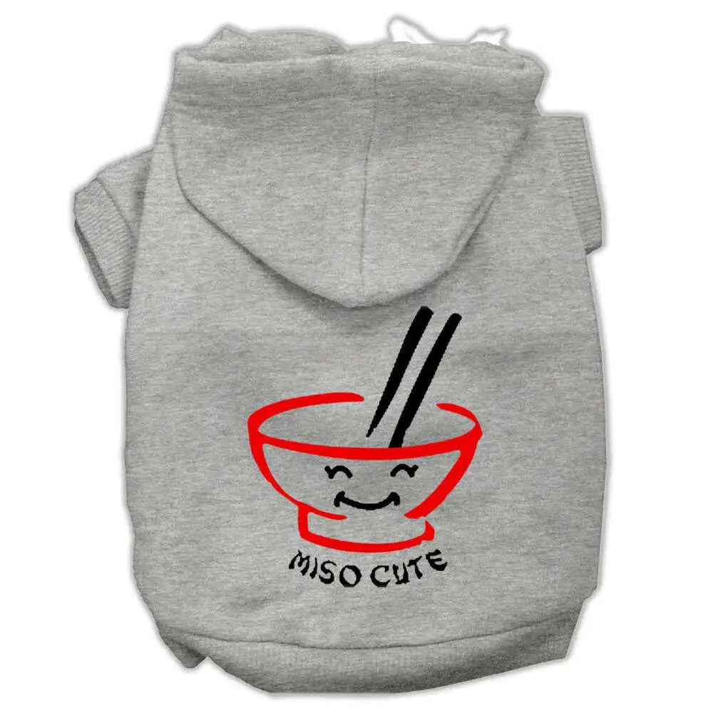 Miso-Cute-Screen-Print-Pet-Hoodies-Grey-Size-Sm-GreatEagleInc-333839674