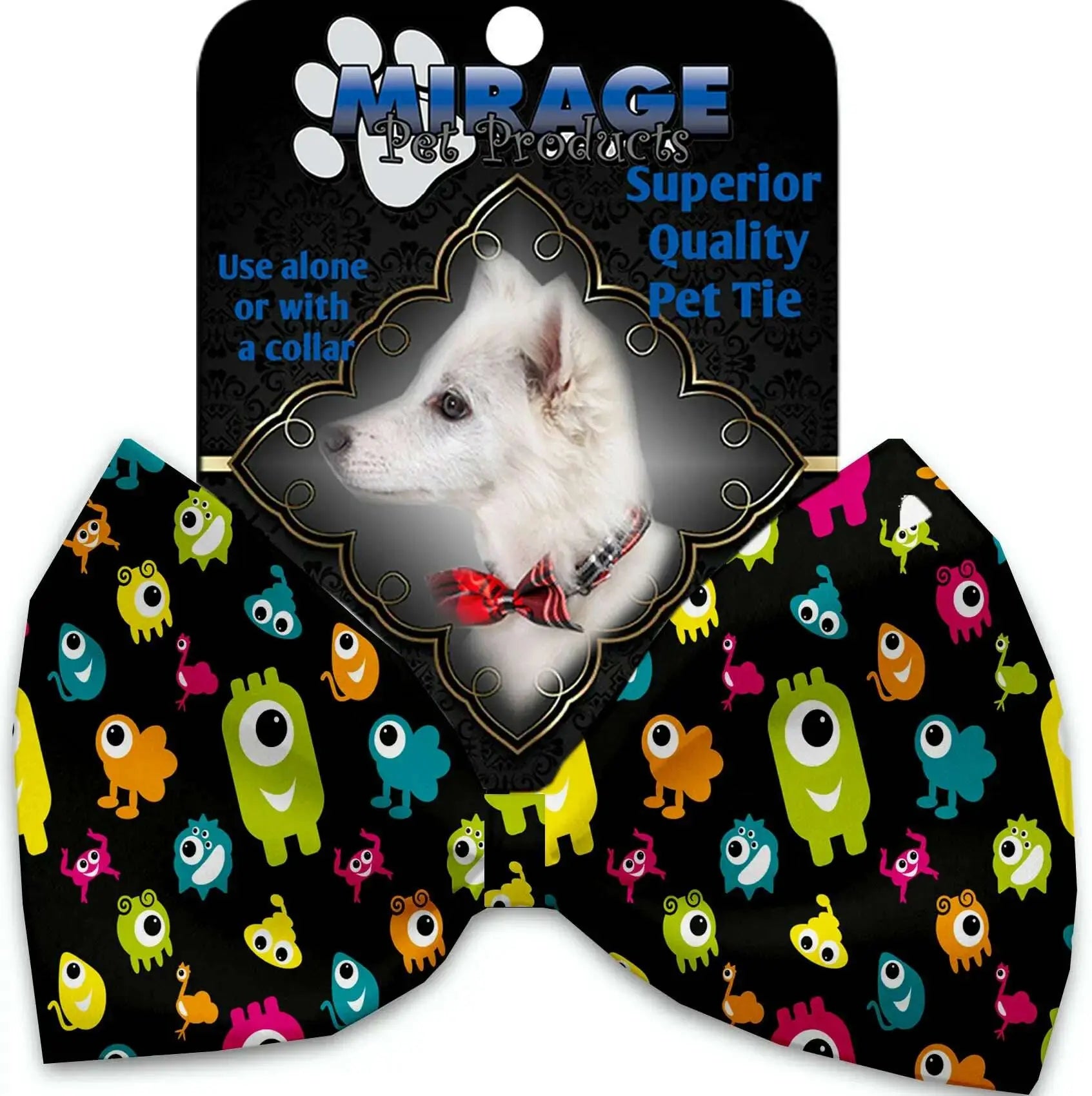 Monster-Zoo-Pet-Bow-Tie-Collar-Accessory-With-Velcro-GreatEagleInc-320195881