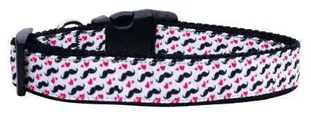 Moustache-Love-Nylon-Cat-Collar-GreatEagleInc-318481294