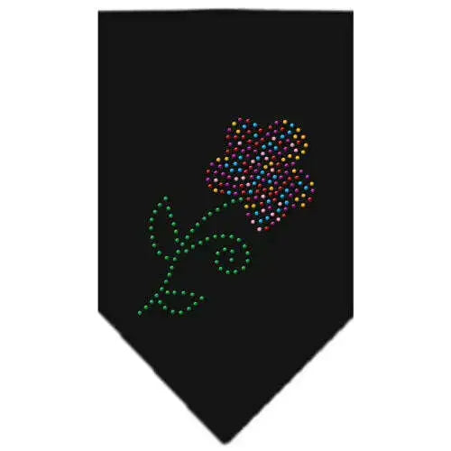 Multi-Flower-Rhinestone-Bandana-Black-Large-GreatEagleInc-319290642