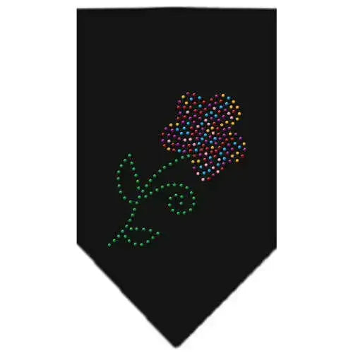 Multi-Flower-Rhinestone-Bandana-Black-Small-GreatEagleInc-319289477