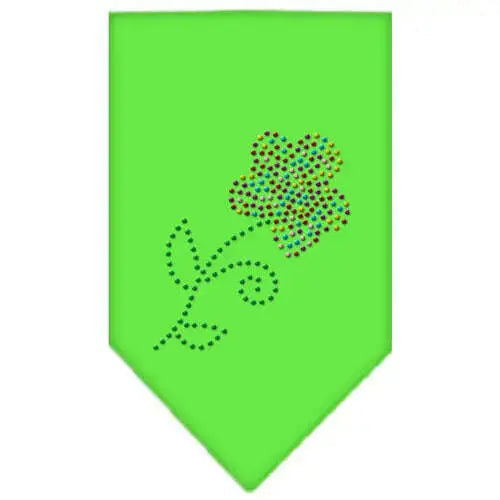 Multi-Flower-Rhinestone-Bandana-Lime-Green-Small-GreatEagleInc-333914134