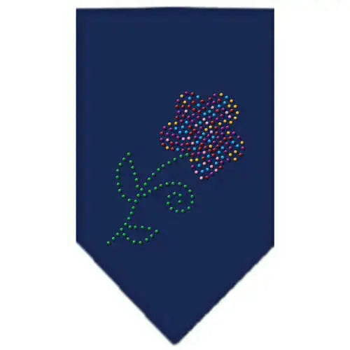 Multi-Flower-Rhinestone-Bandana-Navy-Blue-Small-GreatEagleInc-333914098