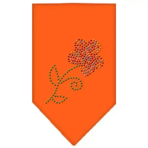 Multi-Flower-Rhinestone-Bandana-Orange-Small-GreatEagleInc-333913986