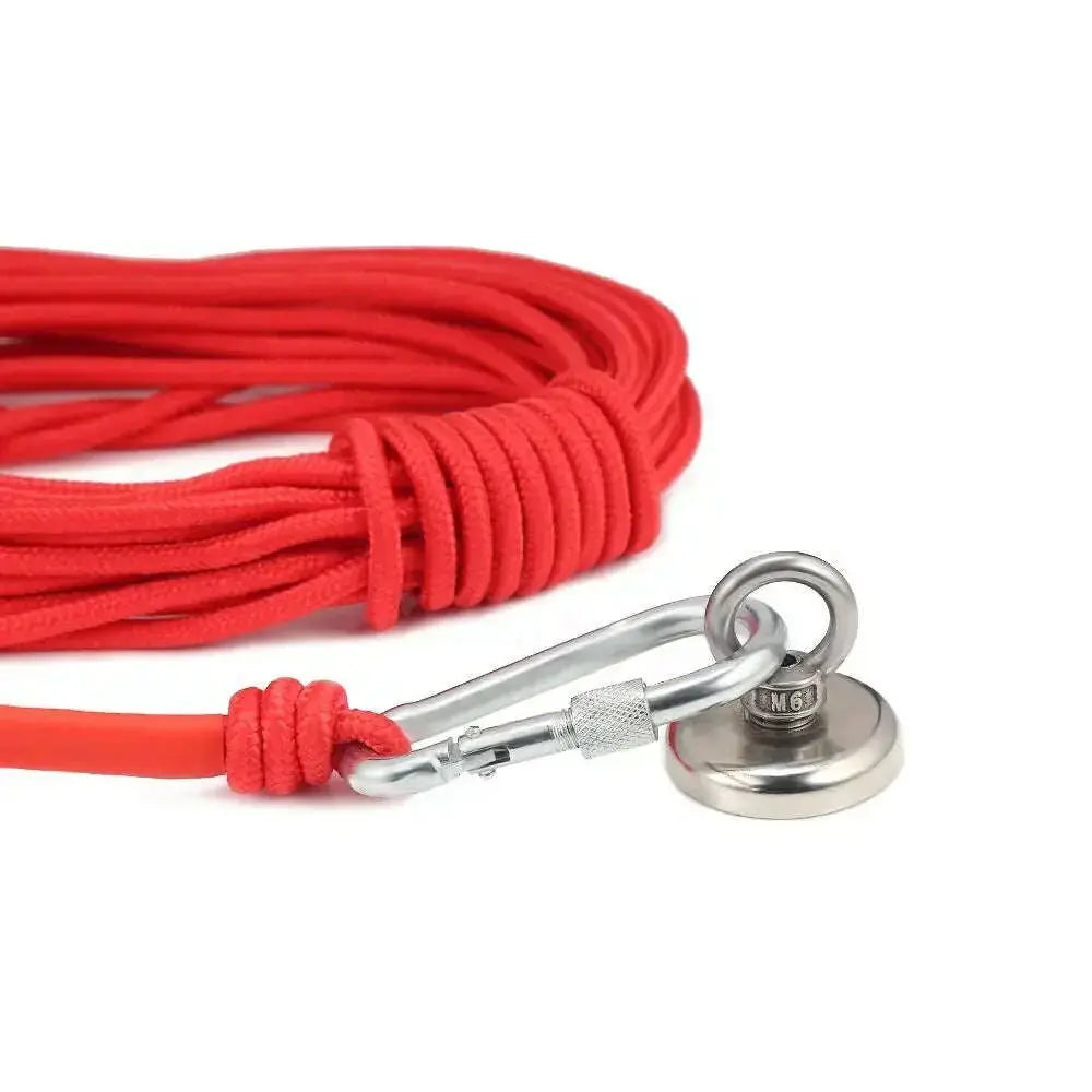 Multipurpose-Magnet-Fishing-Rescue-Safety-Rope-Rock-Climbing-Cord-with-Carabiner-GreatEagleInc-317611877