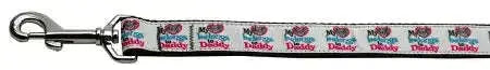 My-Heart-Belongs-To-Daddy-Nylon-1-Wide-6ft-Leash-GreatEagleInc-318913742