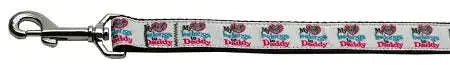 My-Heart-Belongs-To-Daddy-Nylon-Dog-Leash-3-8-Inch-Wide-4ft-Long-GreatEagleInc-318520266