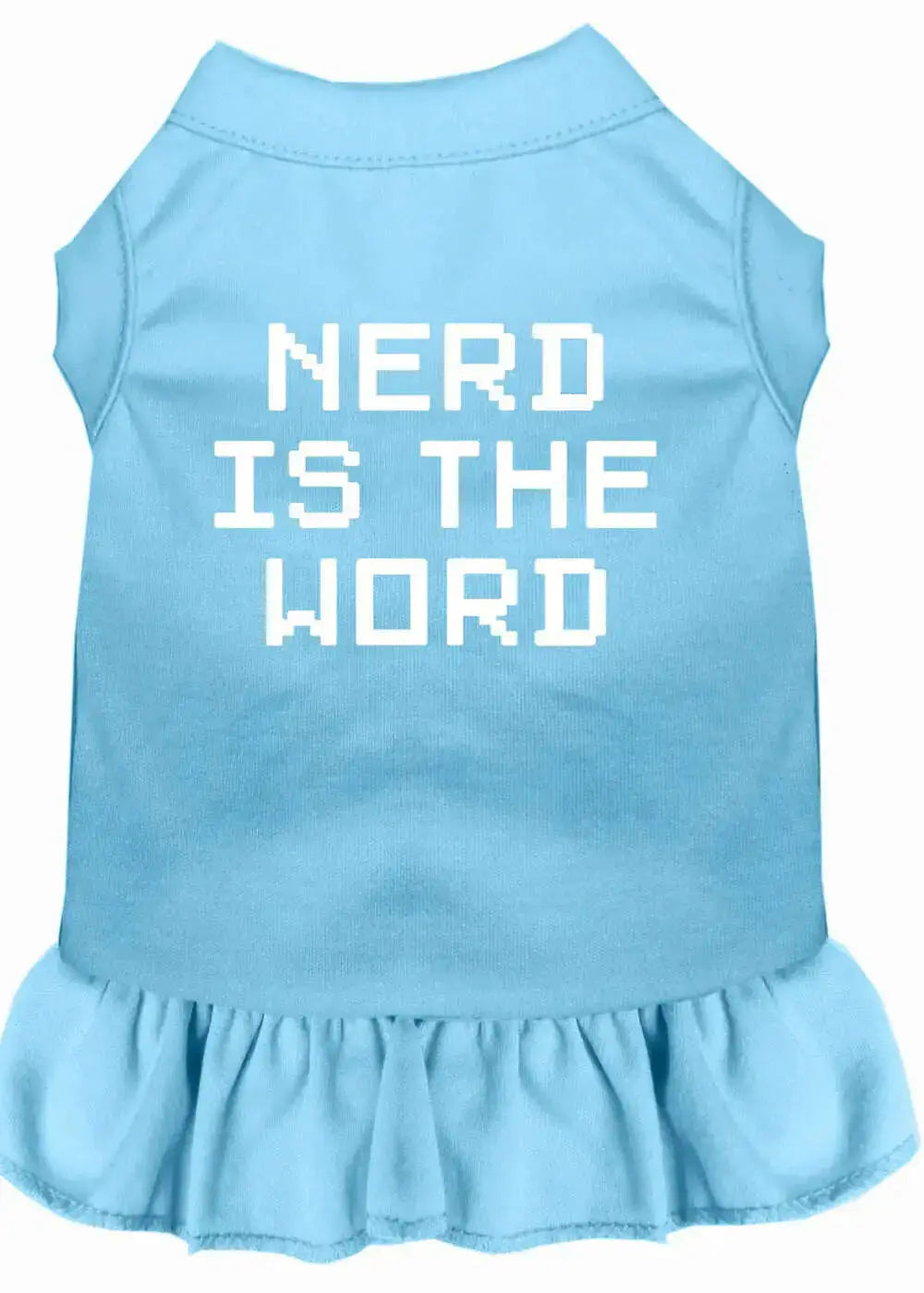 Nerd-Is-The-Word-Screen-Print-Dress-Baby-Blue-Xs-GreatEagleInc-318740357