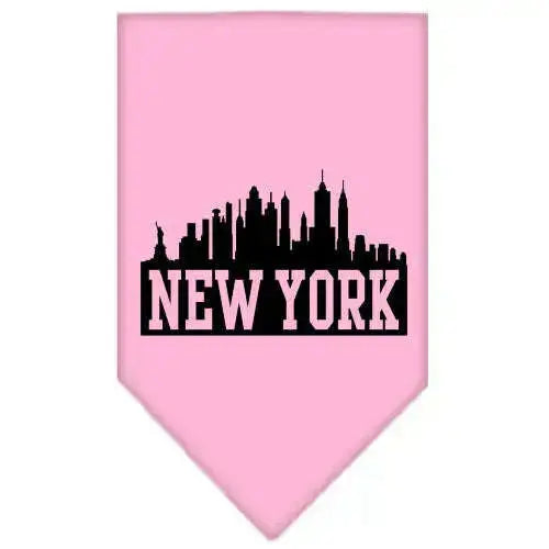 New-York-Skyline-Screen-Print-Bandana-Light-Pink-Large-GreatEagleInc-318958488