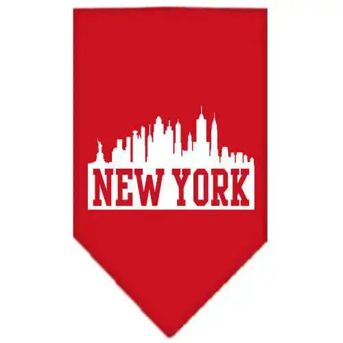 New-York-Skyline-Screen-Print-Bandana-Red-Small-GreatEagleInc-319083914