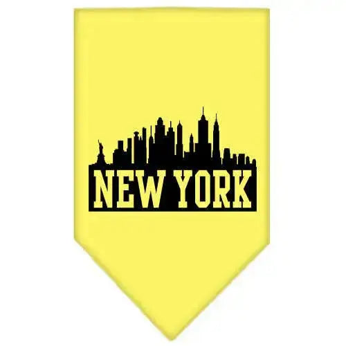 New-York-Skyline-Screen-Print-Bandana-Yellow-Large-GreatEagleInc-319084746
