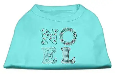 Noel-Rhinestone-Dog-Shirt-Aqua-Lg-GreatEagleInc-318802684