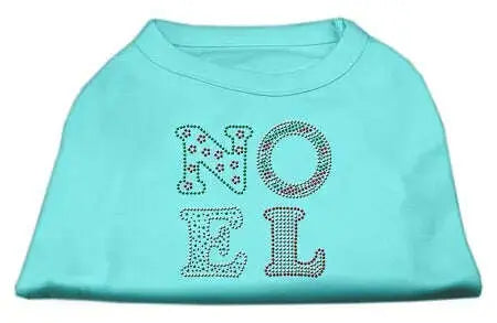 Noel-Rhinestone-Dog-Shirt-Aqua-Xxxl-GreatEagleInc-333765645