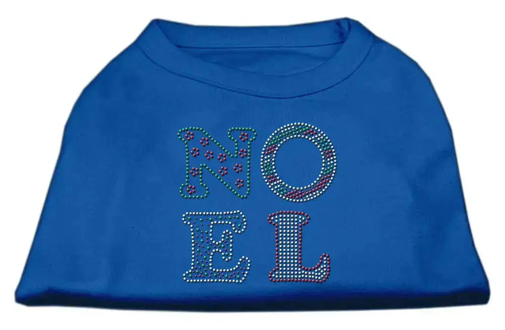 Noel-Rhinestone-Dog-Shirt-Blue-Lg-GreatEagleInc-318802855