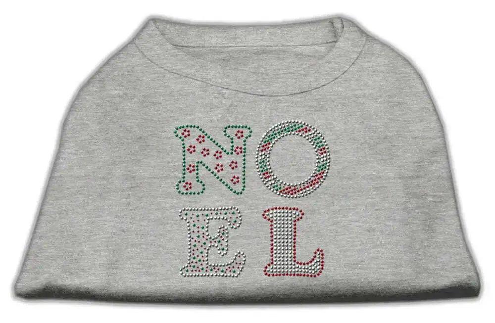 Noel-Rhinestone-Dog-Shirt-Grey-Med-GreatEagleInc-318561742