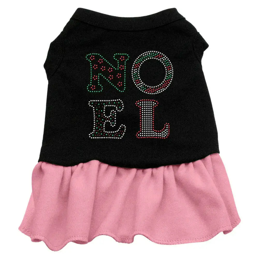 Noel-Rhinestone-Dress-Black-With-Pink-Xxl-GreatEagleInc-319342152