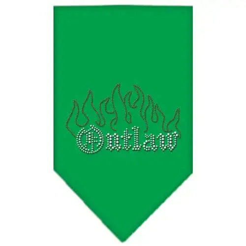 Outlaw-Rhinestone-Bandana-Emerald-Green-Small-GreatEagleInc-333912240