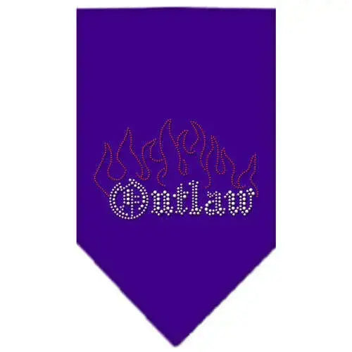 Outlaw-Rhinestone-Bandana-Purple-Large-GreatEagleInc-333912561