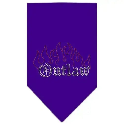 Outlaw-Rhinestone-Bandana-Purple-Small-GreatEagleInc-333912075
