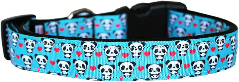 Panda-Love-Nylon-Dog-Collar-Md-GreatEagleInc-333691677