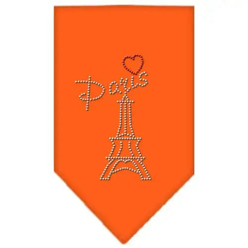Paris-Rhinestone-Bandana-Orange-Small-GreatEagleInc-319130319