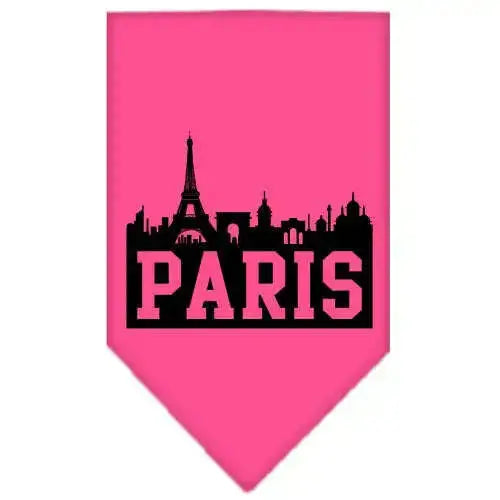 Paris-Skyline-Screen-Print-Bandana-Bright-Pink-Large-GreatEagleInc-319141625