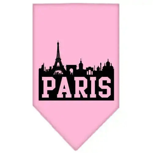 Paris-Skyline-Screen-Print-Bandana-Light-Pink-Large-GreatEagleInc-319141177