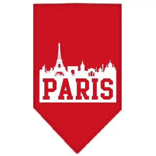 Paris-Skyline-Screen-Print-Bandana-Red-Large-GreatEagleInc-319140733