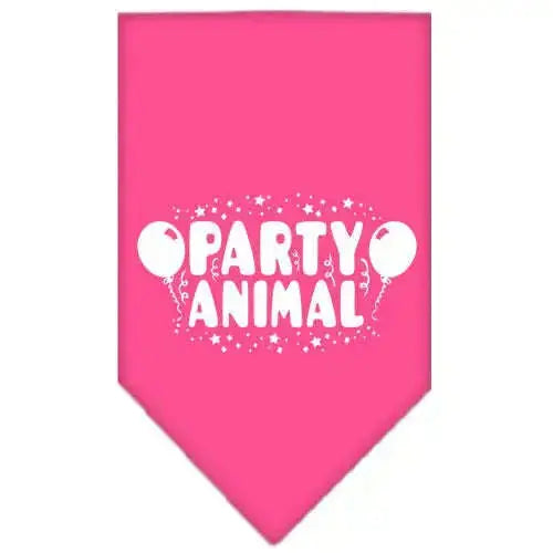 Party-Animal-Screen-Print-Bandana-Bright-Pink-Small-GreatEagleInc-319209856
