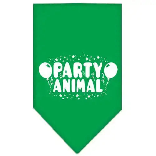 Party-Animal-Screen-Print-Bandana-Emerald-Green-Large-GreatEagleInc-319210895