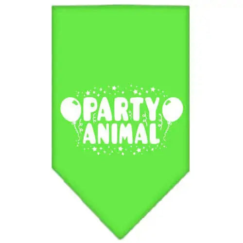 Party-Animal-Screen-Print-Bandana-Lime-Green-Large-GreatEagleInc-319210628