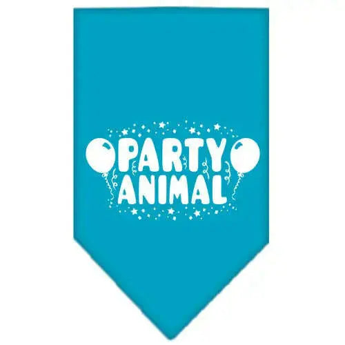 Party-Animal-Screen-Print-Bandana-Turquoise-Large-GreatEagleInc-319210034