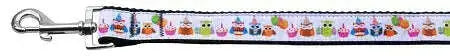 Party-Owls-Nylon-Dog-Leash-5-8-Inch-Wide-4ft-Long-GreatEagleInc-318489368