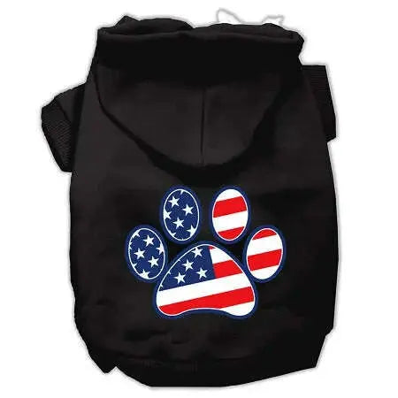 Patriotic-Paw-Screen-Print-Pet-Hoodies-Black-Xxl-GreatEagleInc-319426346