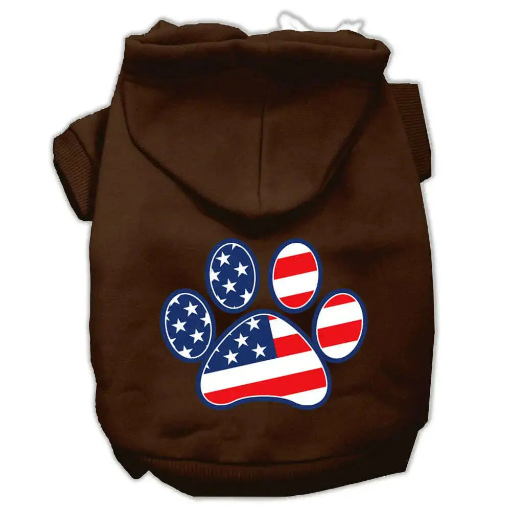 Patriotic-Paw-Screen-Print-Pet-Hoodies-Brown-Xl-GreatEagleInc-319427697