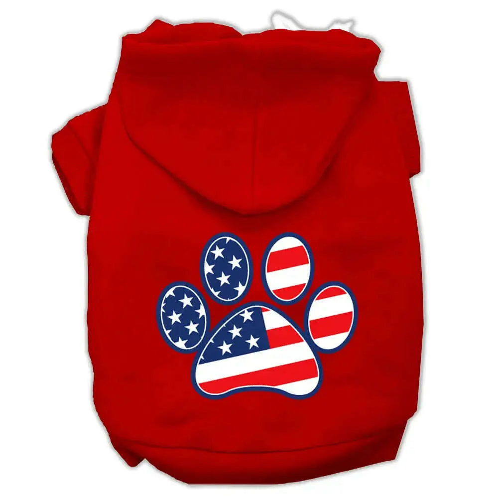 Patriotic-Paw-Screen-Print-Pet-Hoodies-Red-Size-S-GreatEagleInc-319428170